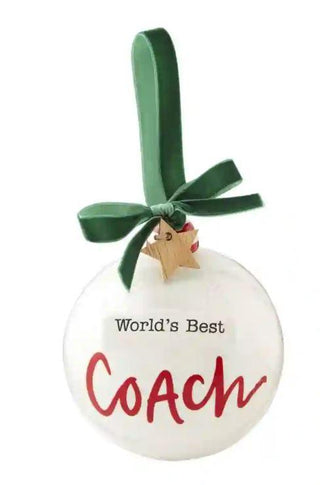 Best Coach Round Ornament