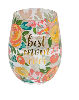 Best Mom Wine Glass