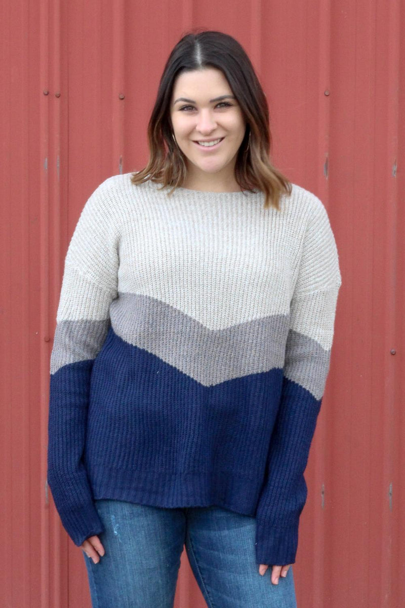 Better Idea Color Block Sweater