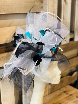 Black/White Roop Fascinator