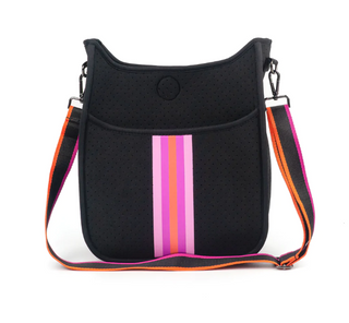 Black Bag Pink Strip Neoprene