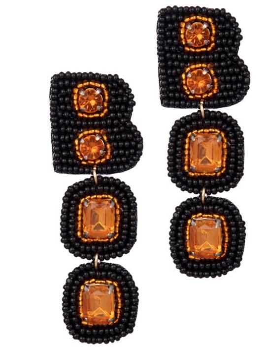 Black Boo Earrings