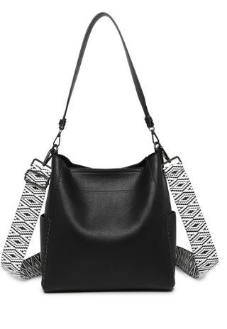 Black Bucket Bag W/ Strap