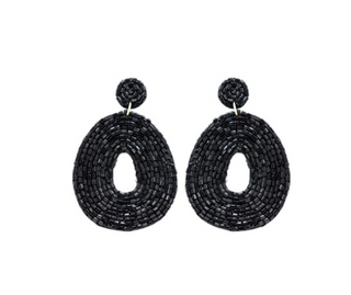 Black Caroline Earrings