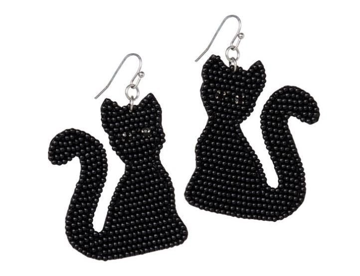 Black Cat Earrings