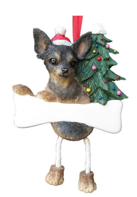 Black Chihuahua Ornament