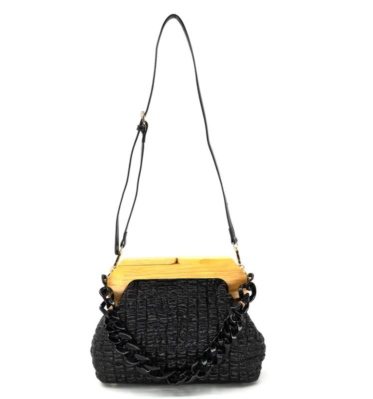 Black Clutch With Chain
