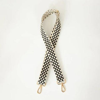 Black Cream Dot Strap