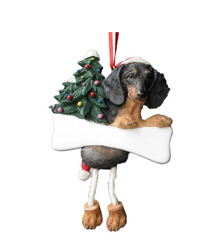 Black Dachshund Ornament