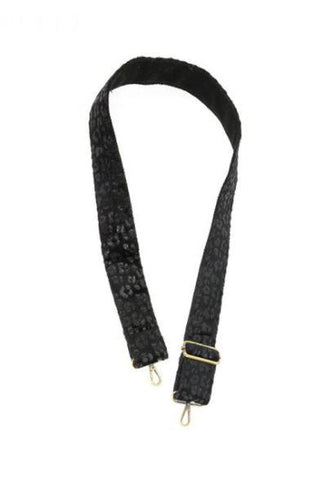 Black Faux Fur Purse Strapp