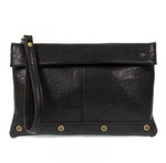 Black Foldover Crossbody