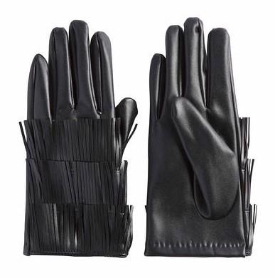 Black Fringe Glove