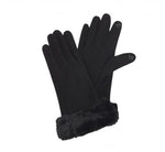 Black Fur Gloves