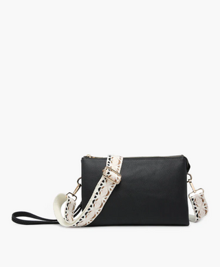 Black Izzy Crossbody w/ Strap