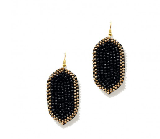 Black Lily Earring