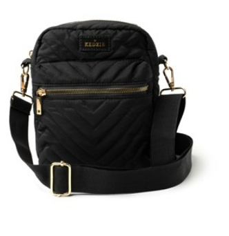 Black Quilted Crossbody