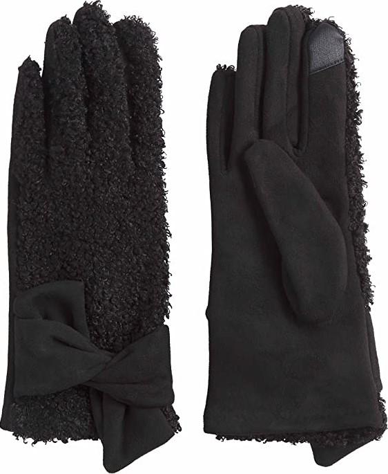 Black Sherpa Knot Gloves