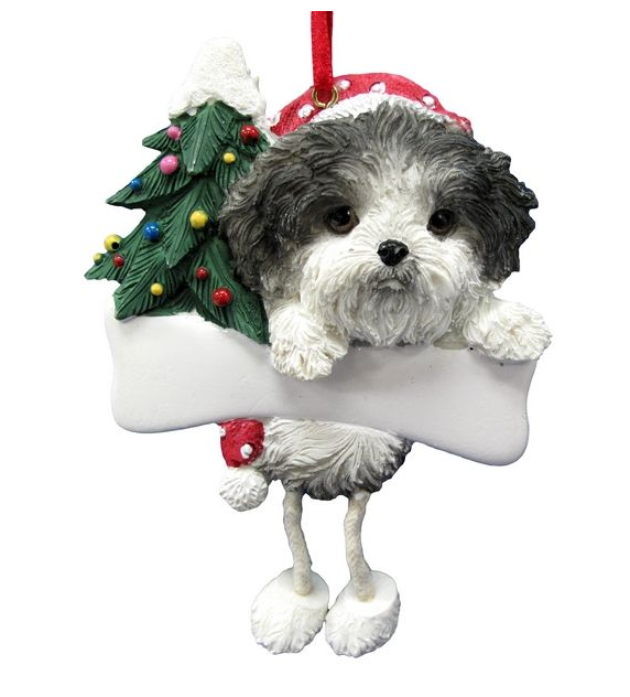 Black Shih Tzu Ornament