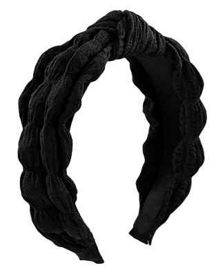 Black Textured Headband
