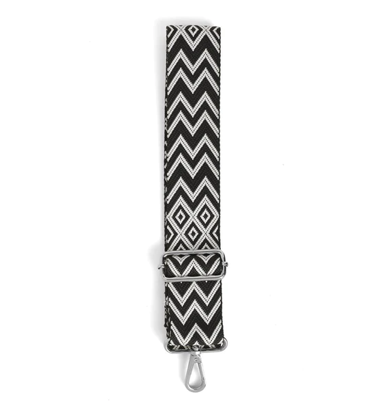 Black ZigZag Purse Strap