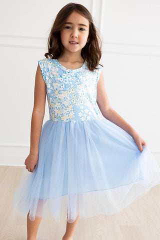 Blooming Blue Tutu Dress