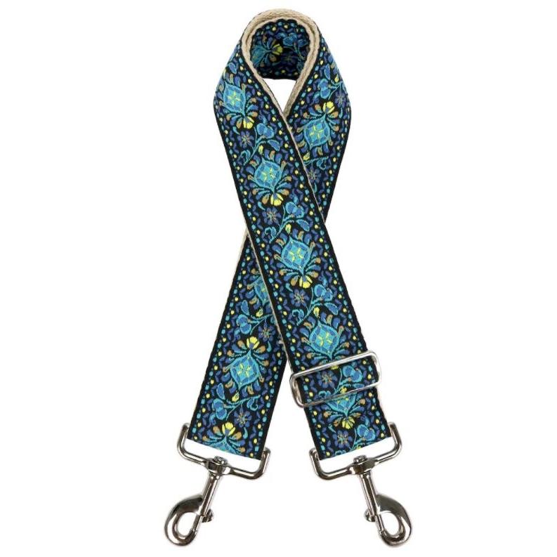 Blue/Yellow Embroidery Strap