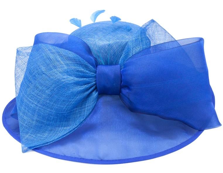 Blue Big Bow Hat