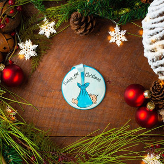 Blue Bundle Flat Ornament