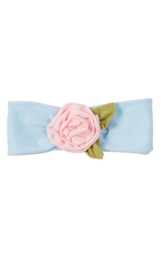 Blue Flower Headwrap