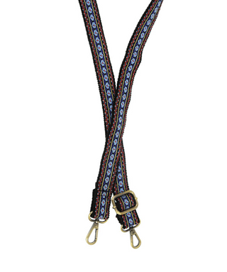 Blue Hexagon Deco 1" Strap