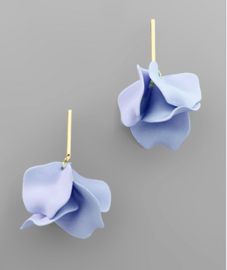 Blue Petal Earring