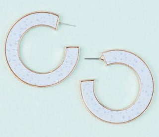 Blue Sprckled Goods Earring