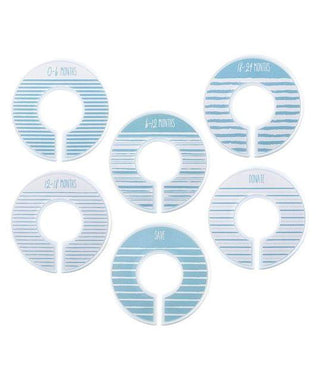 Blue Stripe Closet Dividers