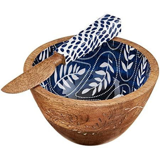 Blue Tile Wood Dip Set