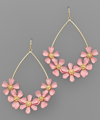 Blush Flower Hoop