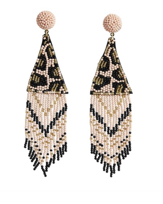 Blush Leopard Earring