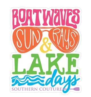 Boat Waves Sticker