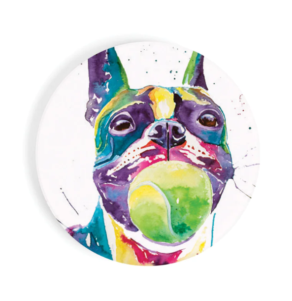 Boston Terrier Car Coaster