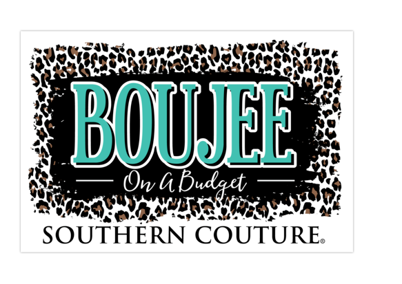 Boujee On a Budget Sticker