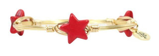 Bourbon & Boweties Red Mini Star Bangle