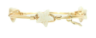 Bourbon & Boweties White Mini Star Bangle