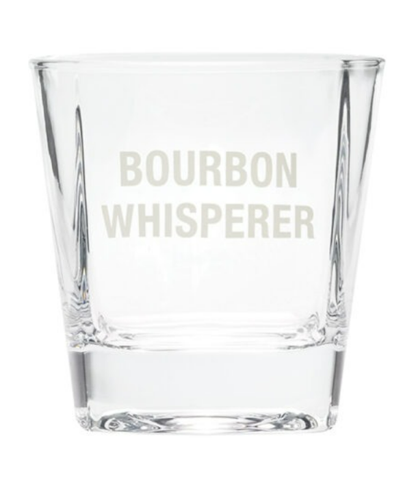 Bourbon Whisperer Rocks Glass