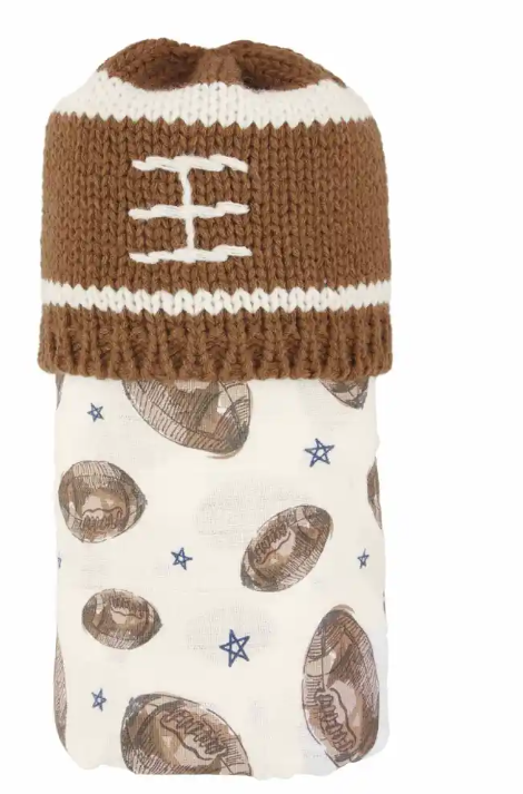 Boy Football Swaddle Set