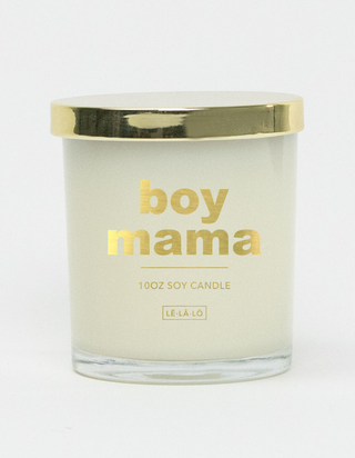 Boy Mama Gold Lid Candle