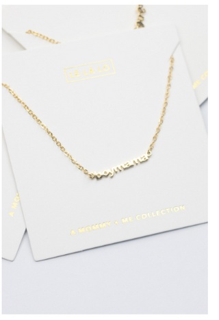 Boy Mama Necklace Gold