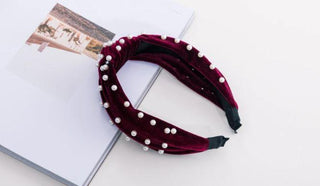 Britta Headband Maroon