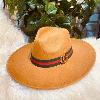 Brown Green/Red Stipe Hat