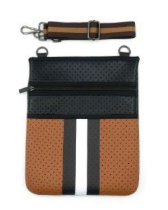 Brown Neoprene Crossbody