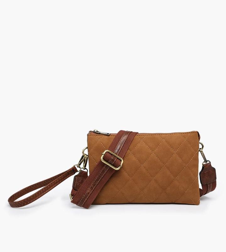 Brown Quilted Izzy Crossbody