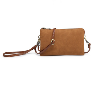 Brown Suede Riley Crossbody